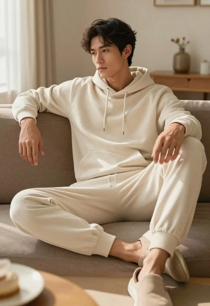 19 Best Men's Exercise Outfit Ideas for Every Training Style: Lifting, Running, and HIIT - 18. Comfortable Lounge Wear for Post-Workout 1