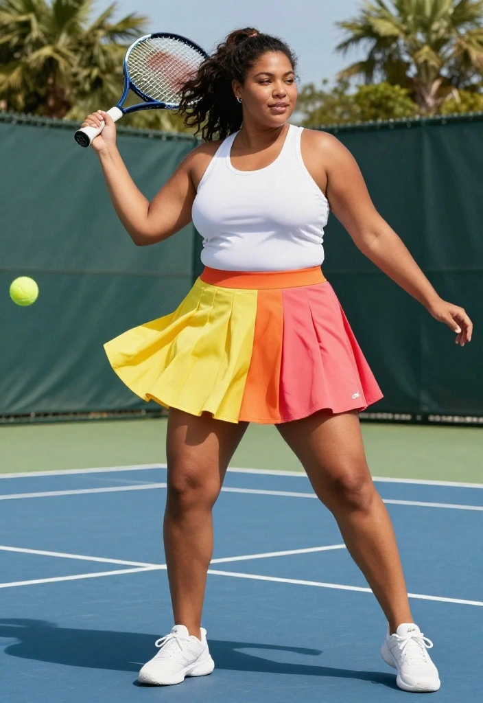 19 Best Oversized Workout Outfits for Women Who Want Room to Move - 14. Oversized Athletic Skirts for a Feminine Touch 1