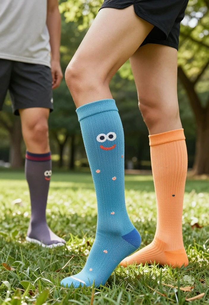 19 Best Summer Workout Outfits for Outdoor Training, Runs, and Hikes - 15. Stylish Compression Socks 1