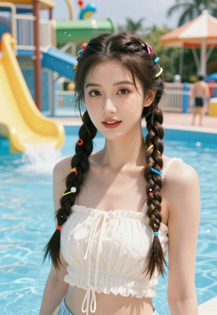 19 Braided Waterpark Hairstyles Perfect for Intense Rollercoaster Rides - 5. Double Braids 1