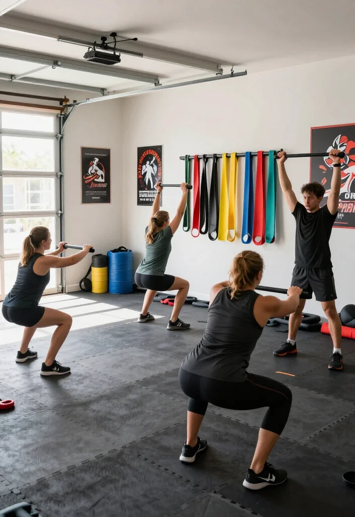 19 Budget Garage Gym Ideas That Don't Sacrifice Equipment Quality or Workout Options - 2. Resistance Bands Galore 1