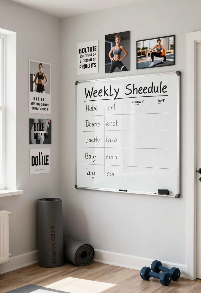 19 Budget Home Gym Ideas Under $500 That Still Feel Complete and Professional - 10. Create a Workout Schedule 1