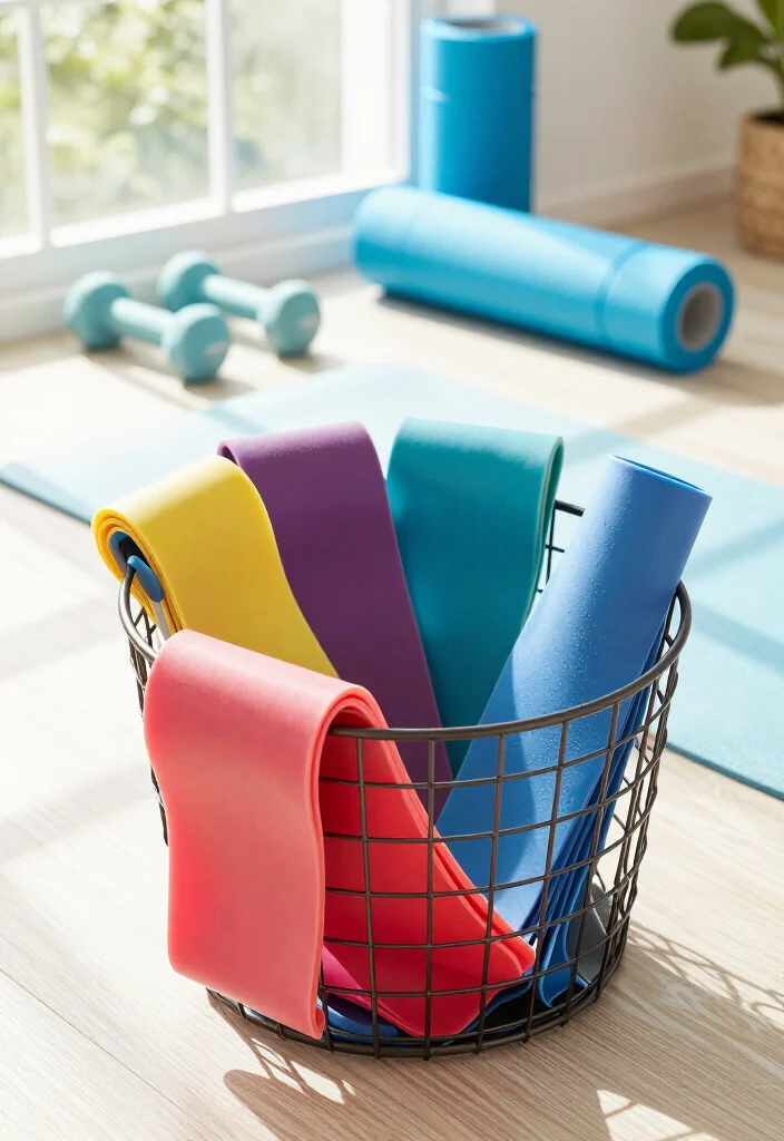 19 Budget Home Gym Ideas Under $500 That Still Feel Complete and Professional - 3. Utilize Resistance Bands 1