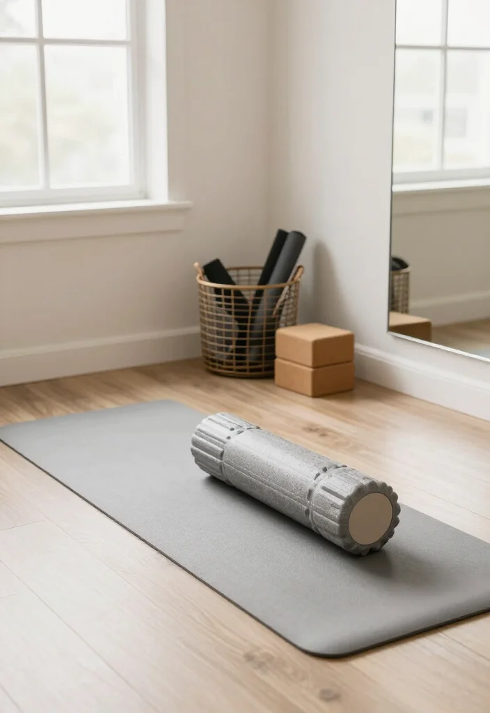 19 Budget Home Gym Ideas Under $500 That Still Feel Complete and Professional - 5. Create a Dedicated Stretching Corner 1