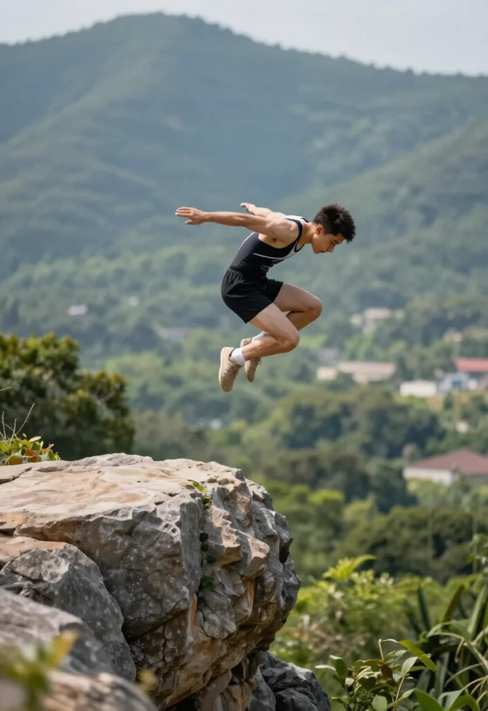 19 Captivating Outdoor Gymnastics Photo Ideas That Showcase Flexibility and Strength! - 18. Leap into Adventure 1