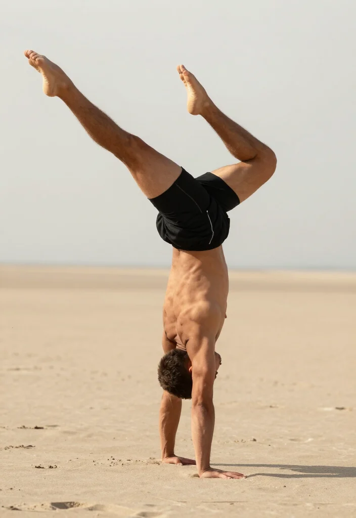 19 Captivating Outdoor Gymnastics Photo Ideas That Showcase Flexibility and Strength! - 6. Strength in Silence 1