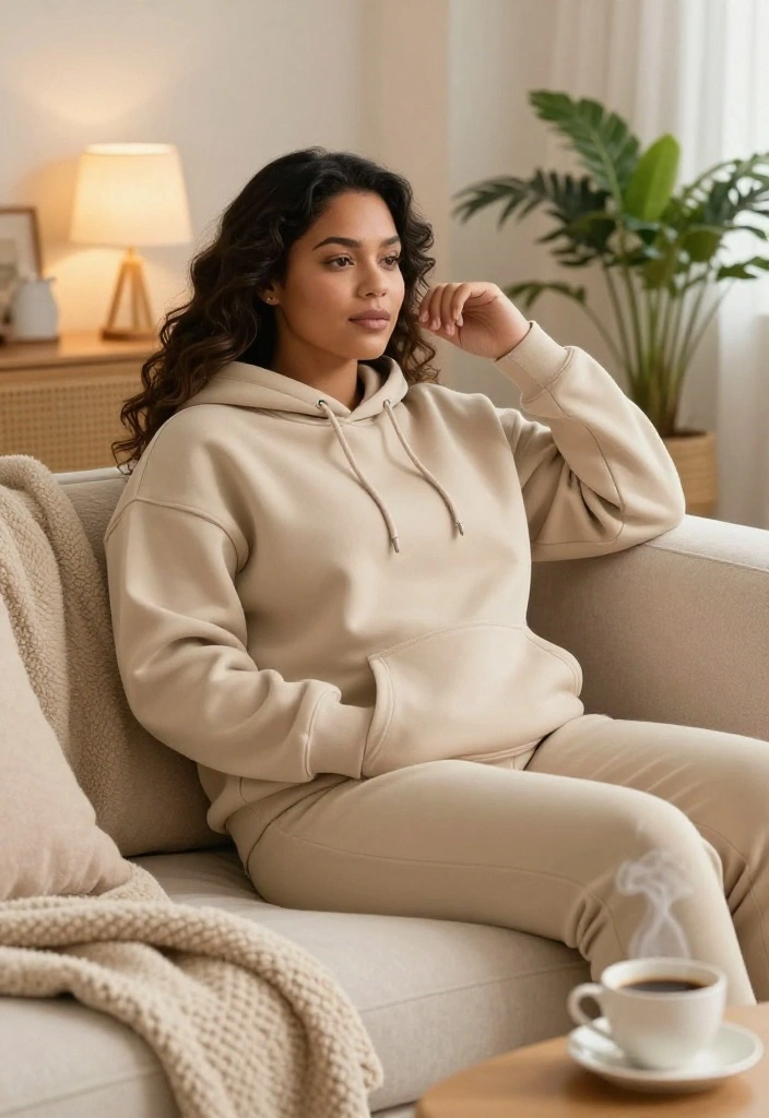 19 Casual Workout Outfit Ideas for Rest Days That Are Still Stylish and Cozy - 1. Cozy Oversized Hoodie and Joggers 1