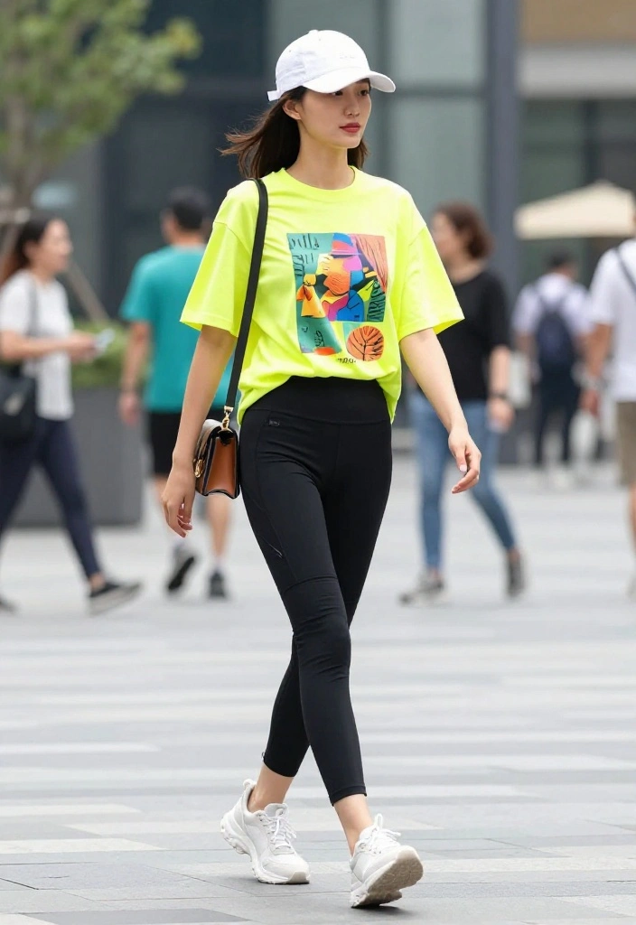 19 Casual Workout Outfits You Can Actually Wear to Run Errands After the Gym - 2. Oversized Tee and Bike Shorts 1