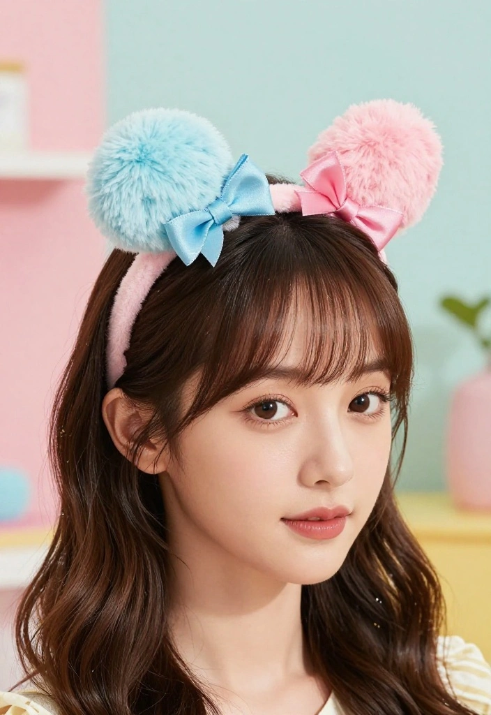 19 Coquette Hairstyles with Ribbon for the Ultimate Girly Vibe - 13. Whimsical Hairband with Ribbons 1