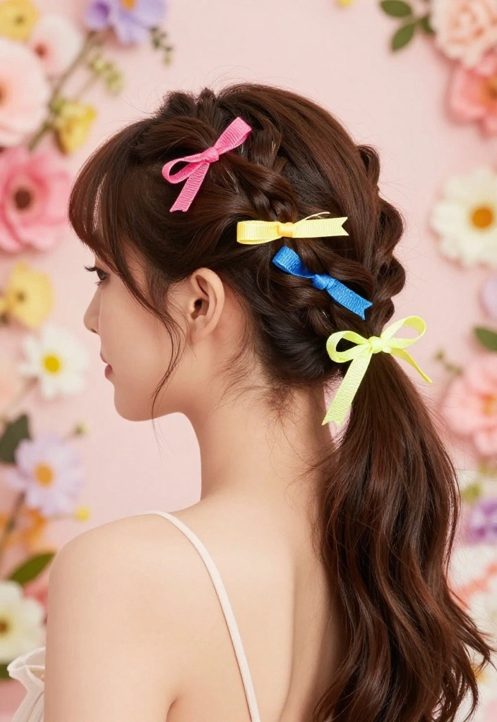 19 Coquette Hairstyles with Ribbon for the Ultimate Girly Vibe - 4. Playful Pigtails 1