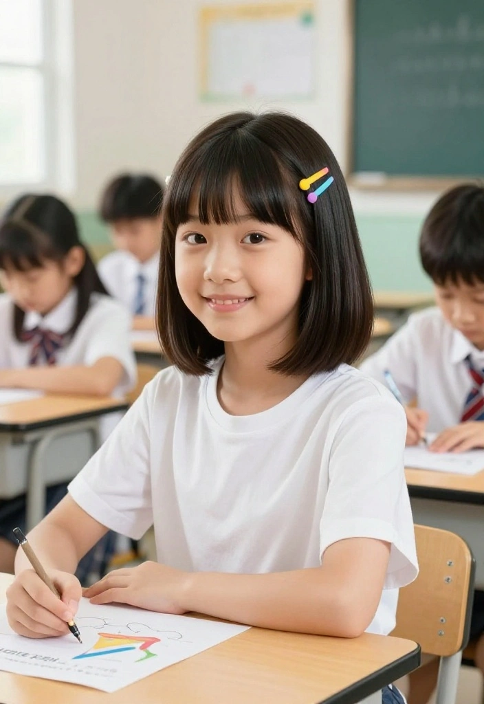 19 Cute Girl Hairstyles Ideas for Back to School - 11. The Chic Bob 1
