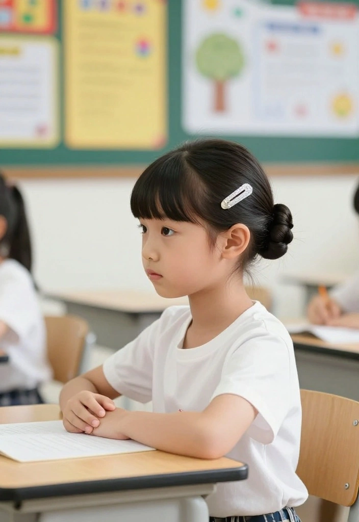 19 Cute Girl Hairstyles Ideas for Back to School - 8. Sleek Low Bun 1