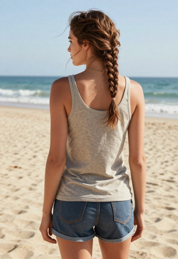 19 Cute Hot Weather Hairstyles That Won't Fall Flat in the Sun - 10. Messy Top Braid 1
