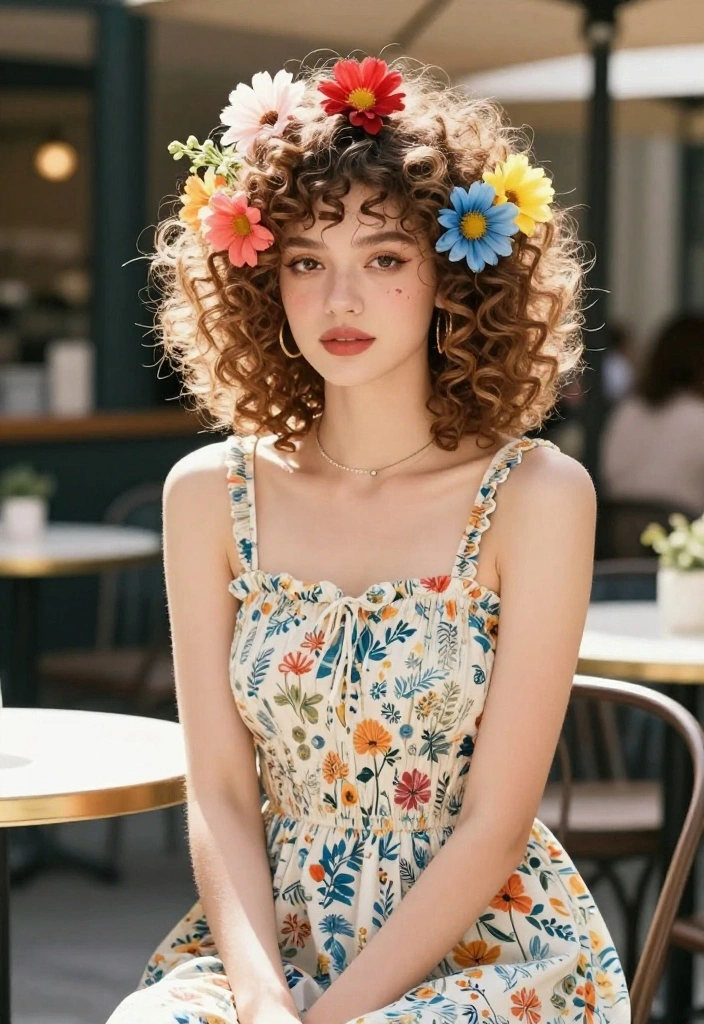19 Cute Hot Weather Hairstyles That Won't Fall Flat in the Sun - 11. Playful Layered Curls 1