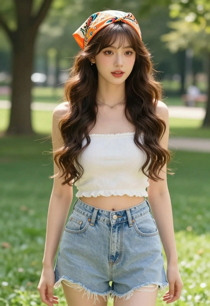 19 Cute Hot Weather Hairstyles That Won't Fall Flat in the Sun - 14. Retro Bandana 1