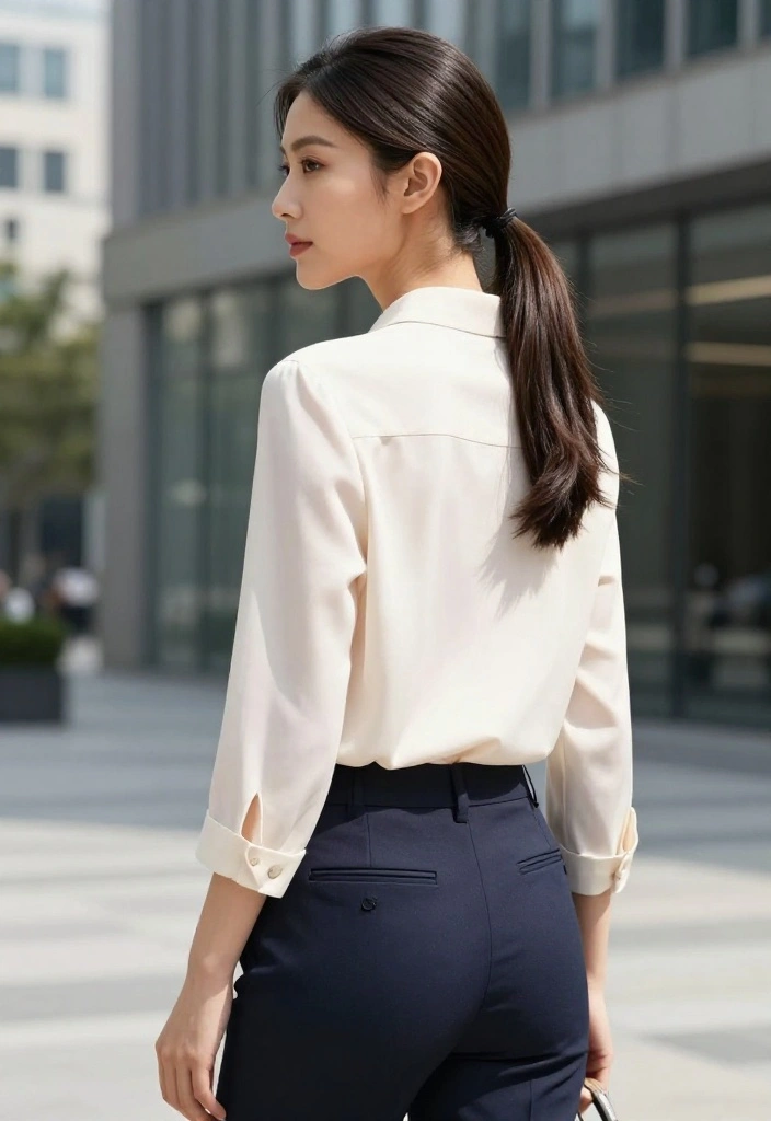 19 Cute Hot Weather Hairstyles That Won't Fall Flat in the Sun - 7. Sleek Low Ponytail 1