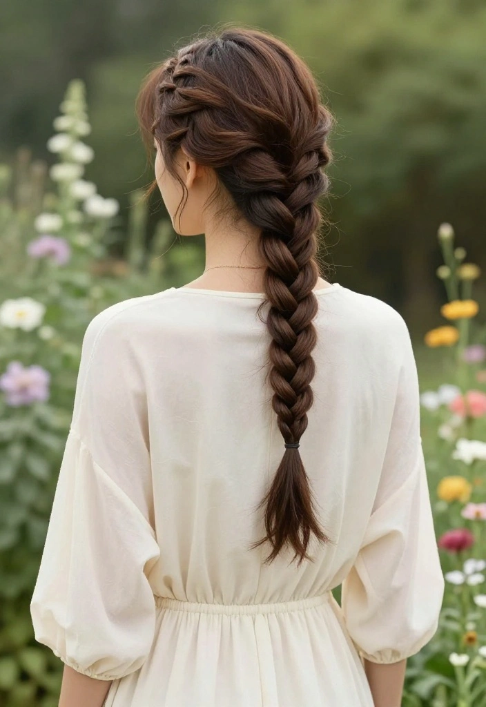 19 Cute Hot Weather Hairstyles That Won't Fall Flat in the Sun - 9. Bohemian Fishtail Braid 1