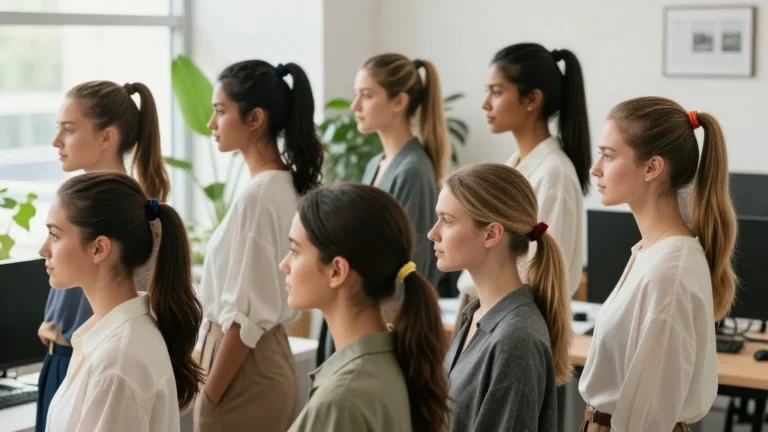 19 Cute Ponytail Hairstyles with Ribbon You Can Wear to Work