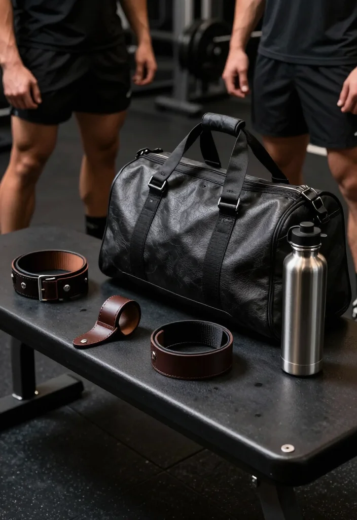 19 Dark Gym Aesthetic Ideas for a Moody, Intense, and High-Performance Training Vibe - 4. Edgy Accessories 1
