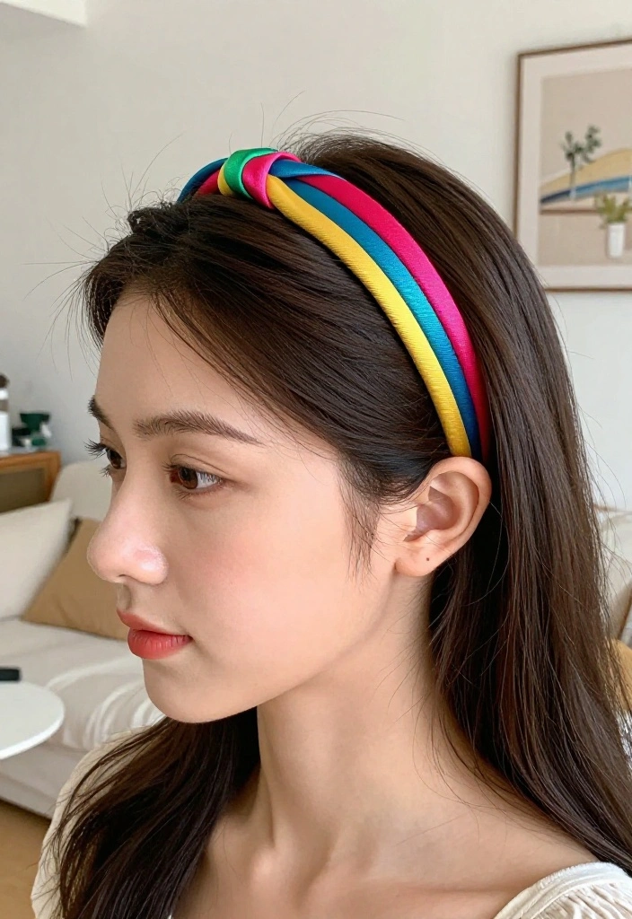 19 Easy Everyday Hairstyles with Ribbon Accessories You'll Love - 12. Ribbon-Accent Headband 1
