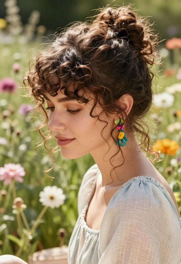 19 Effortless Summer Updo Hairstyles to Help You Beat the Heat - 1. Messy Bun with a Twist 1