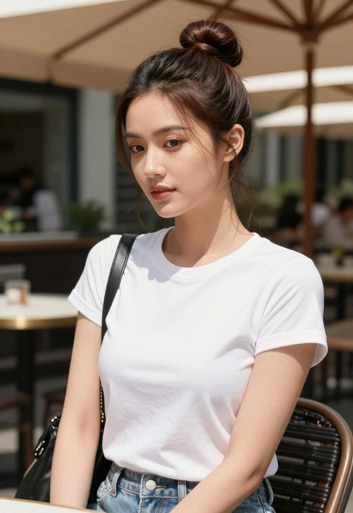 19 Effortless Summer Updo Hairstyles to Help You Beat the Heat - 13. Simple Top Knot 1