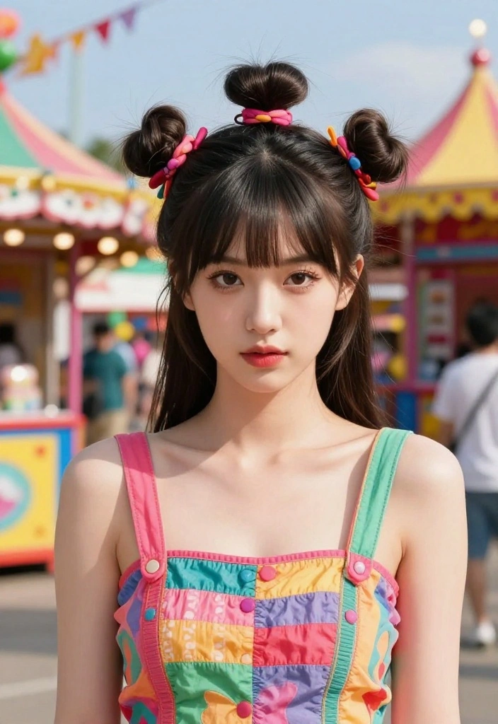 19 Effortless Summer Updo Hairstyles to Help You Beat the Heat - 18. Quirky Space Buns 1