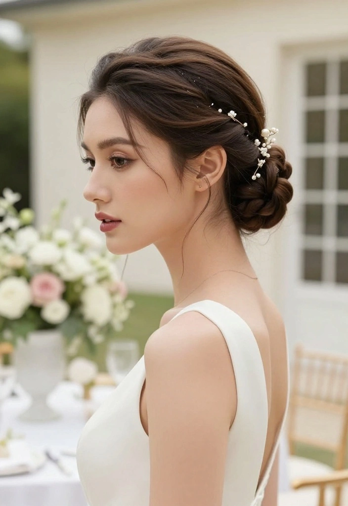 19 Elegant Summer Updo Hairstyles for Warm Weather Weddings - 14. Elegant French Twist 1