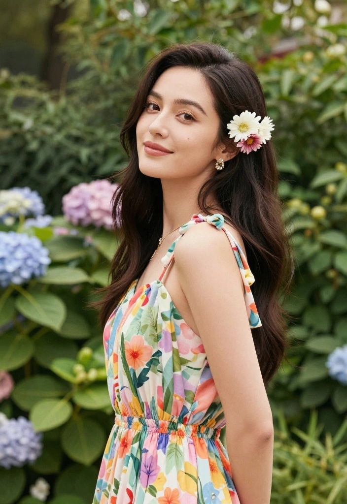 19 Frizz-Free Hot Weather Hairstyles Designed for Humid Climates - 13. Floral Accents 1