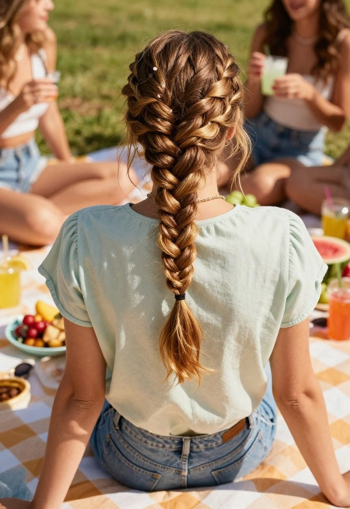 19 Frizz-Free Hot Weather Hairstyles Designed for Humid Climates - 9. Fishtail Braid 1