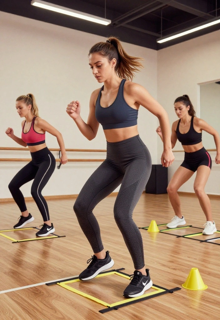 19 Full Body Gym Workouts for Women Designed to Target Every Muscle in One Go! - 18. Agility Drills: Quick Feet, Quick Gains 1