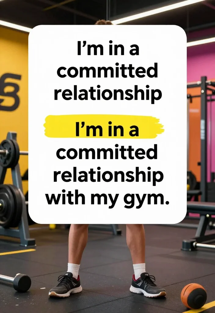 19 Funny Gym Quotes That Make You Laugh and Still Keep You Showing Up - 13. 'I’m in a committed relationship with my gym.' 1