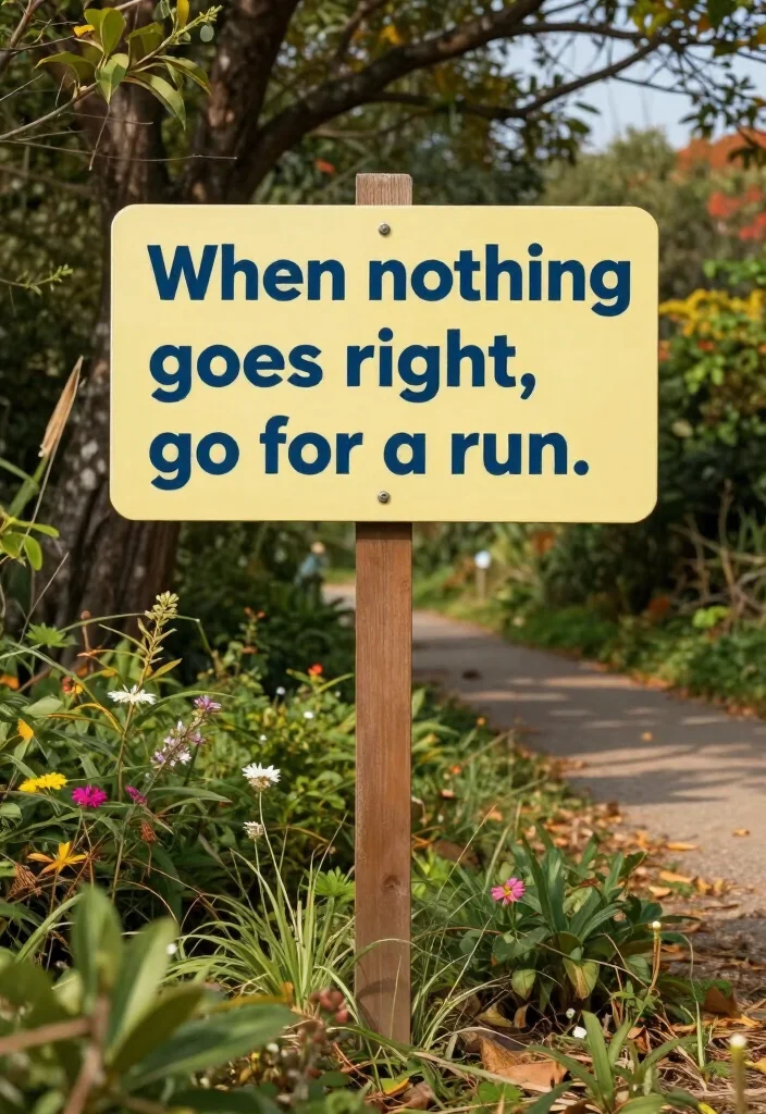 19 Funny Gym Quotes That Make You Laugh and Still Keep You Showing Up - 15. 'When nothing goes right, go for a run.' 1