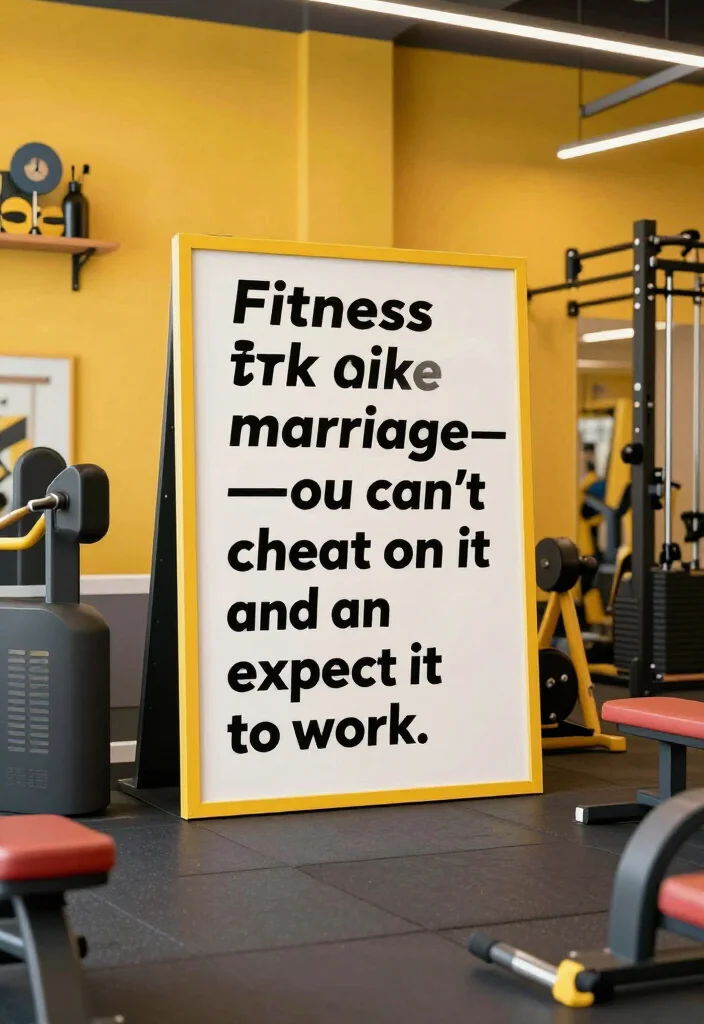 19 Funny Gym Quotes That Make You Laugh and Still Keep You Showing Up - 19. 'Fitness is like marriage—you can’t cheat on it and expect it to work.' 1