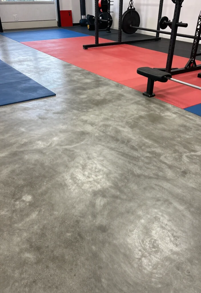 19 Garage Gym Design Ideas That Look Professional Enough to Show Off Every Single Day - 9. Stylish Flooring 1