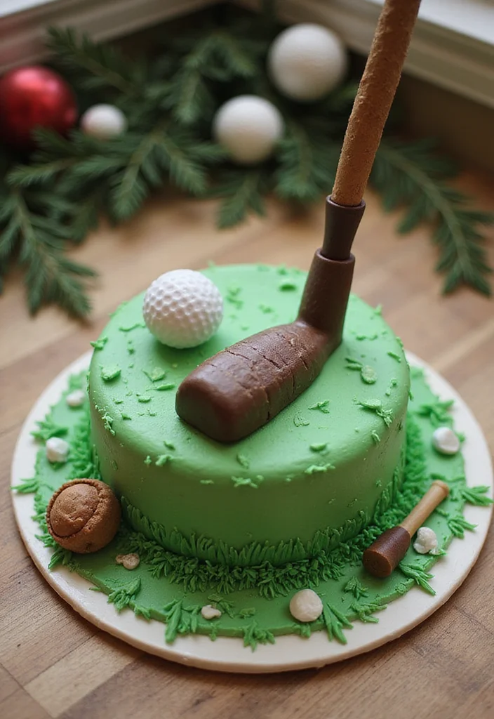 19 Golf Retirement Party Cake Ideas That Hit a Hole in One - 12. Golf Club Cake 1