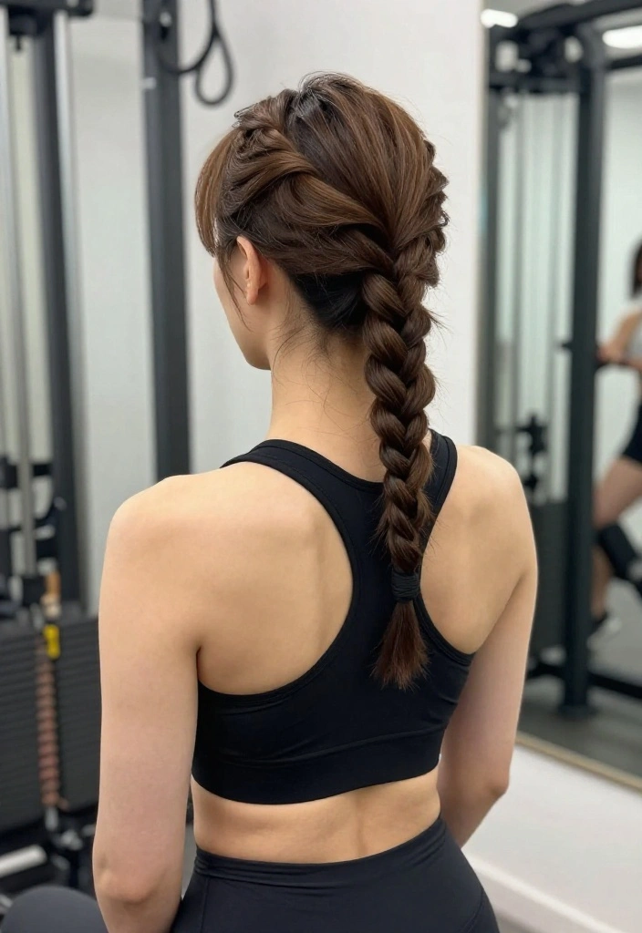 19 Gym Hairstyles for Short Hair That Look Polished and Keep You Focused - 18. Twist and Pin Style 1