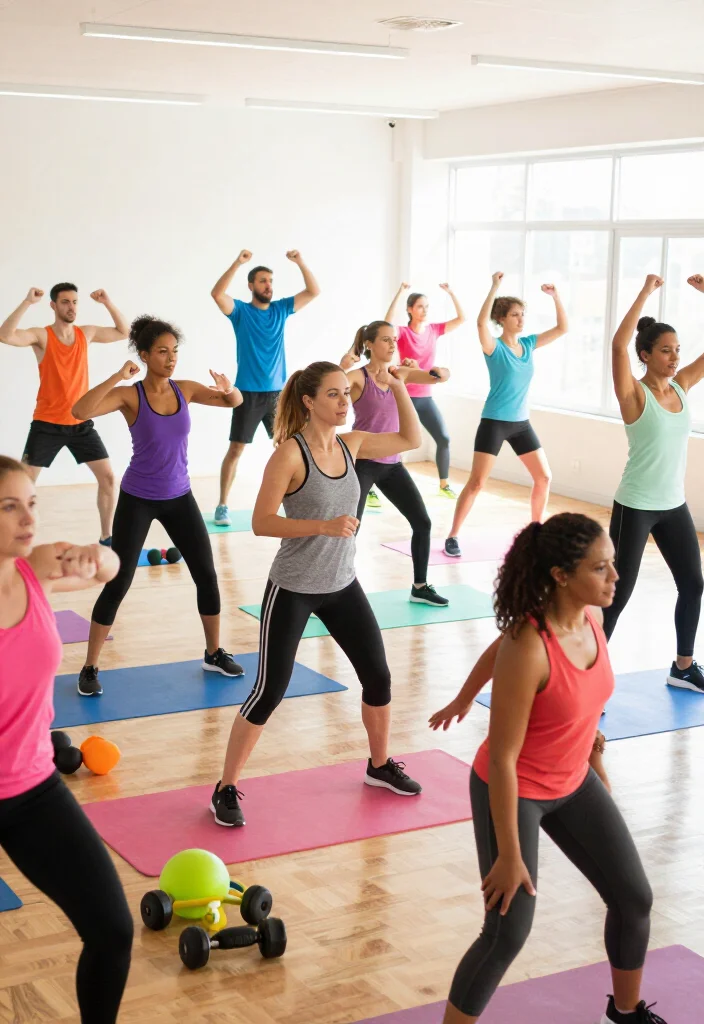 19 Gym Photo Ideas to Document Your Fitness Journey for Instagram and Pinterest - 11. Group Classes 1