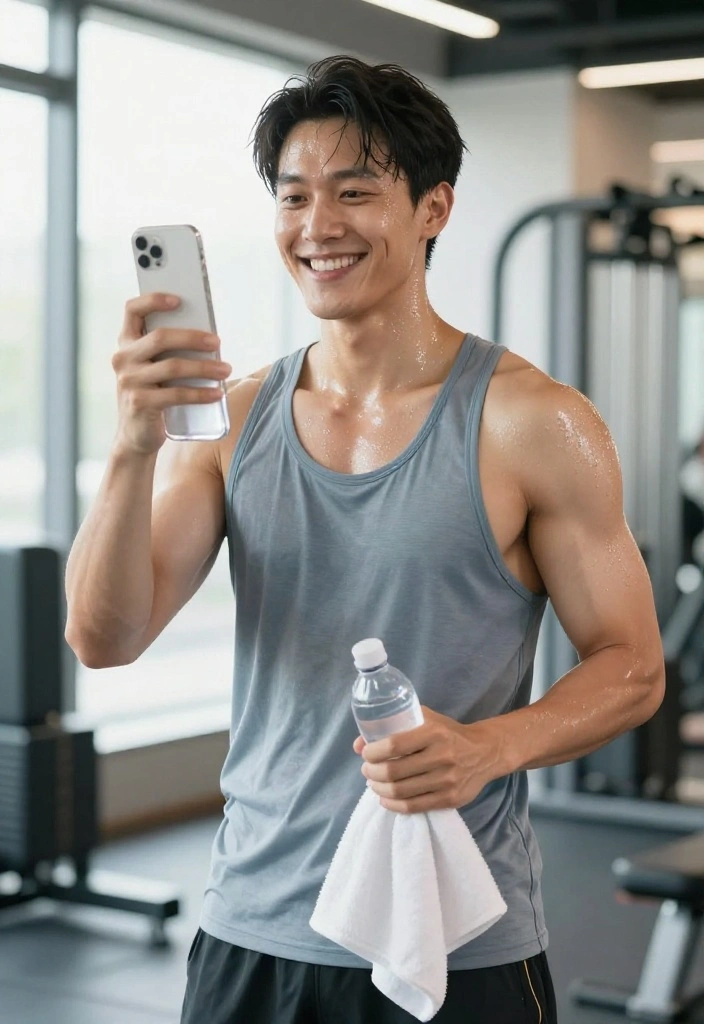 19 Gym Photo Ideas to Document Your Fitness Journey for Instagram and Pinterest - 3. Post-Workout Glow 1