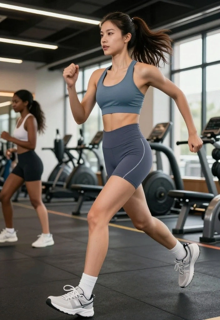 19 Gym Routine Ideas for Women With Only 30 Minutes Per Session - 13. Sprints and Stretches 1