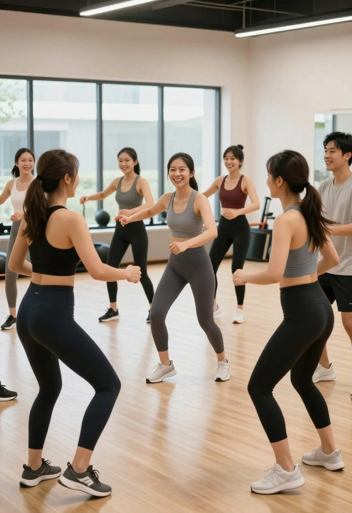19 Gym Selfie Ideas That Look Candid and Natural but Are Actually Perfectly Composed - 12. Group Workout Fun 1
