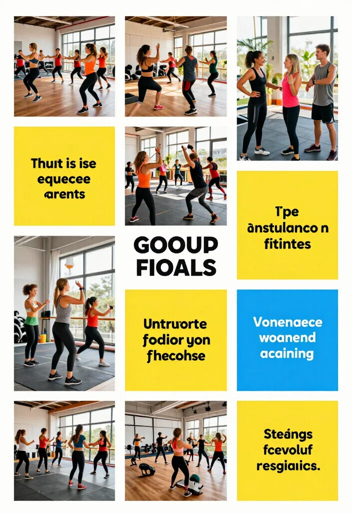 19 Gym Vision Board Aesthetic Ideas to Map Out Your Fitness Goals for 2026 - 14. Group Fitness Goals 1