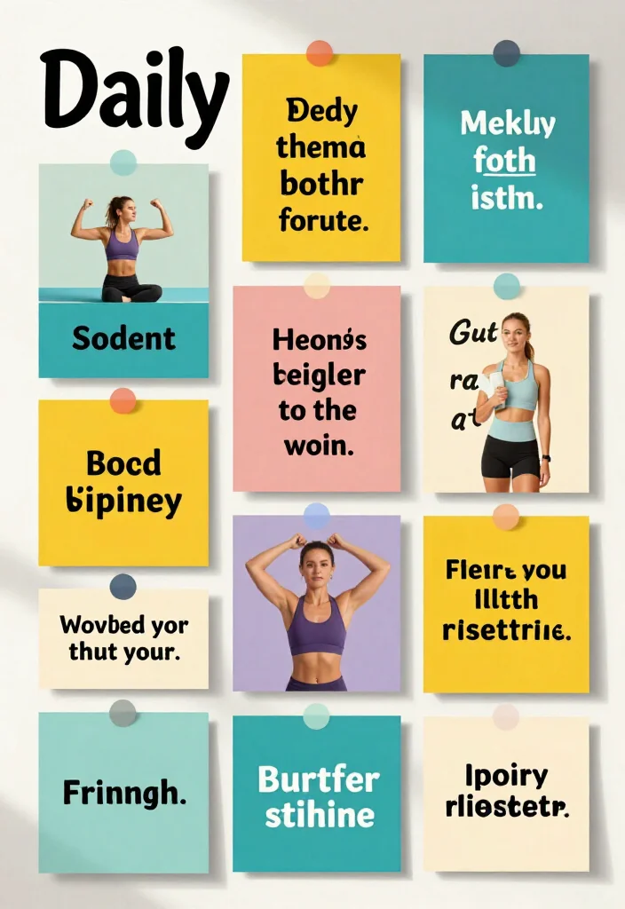 19 Gym Vision Board Aesthetic Ideas to Map Out Your Fitness Goals for 2026 - 15. Daily Affirmations 1