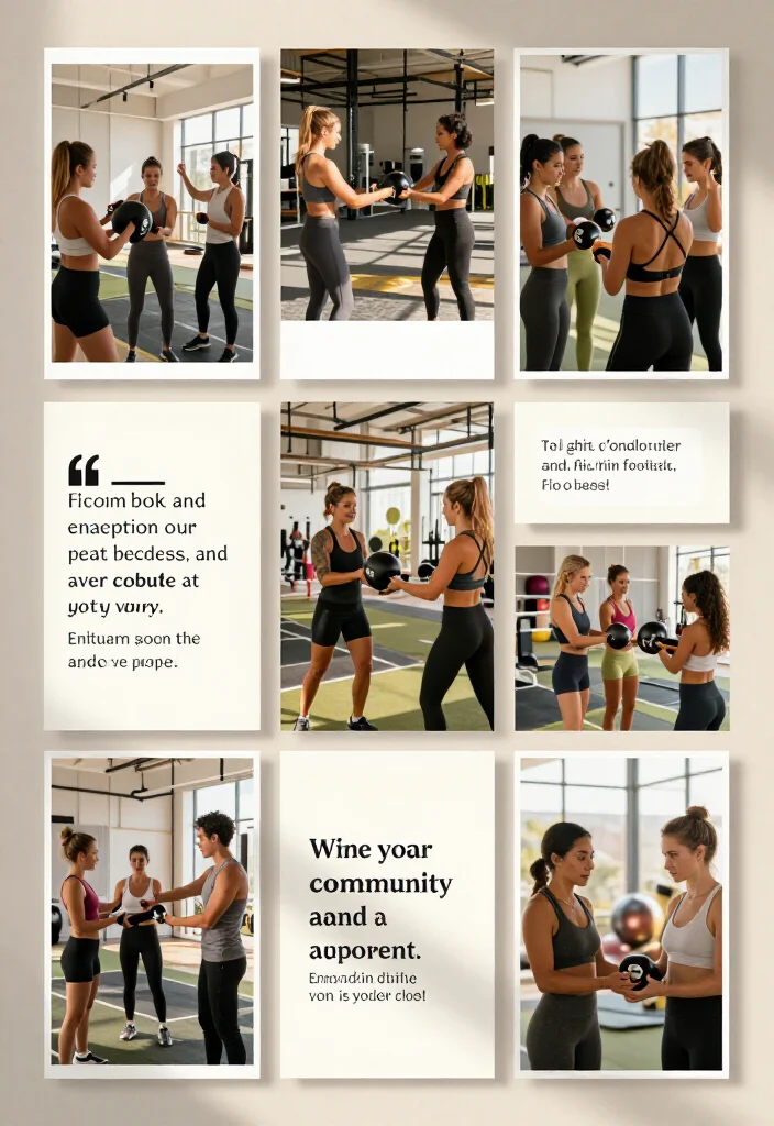 19 Gym Vision Board Aesthetic Ideas to Map Out Your Fitness Goals for 2026 - 18. Community and Support Goals 1