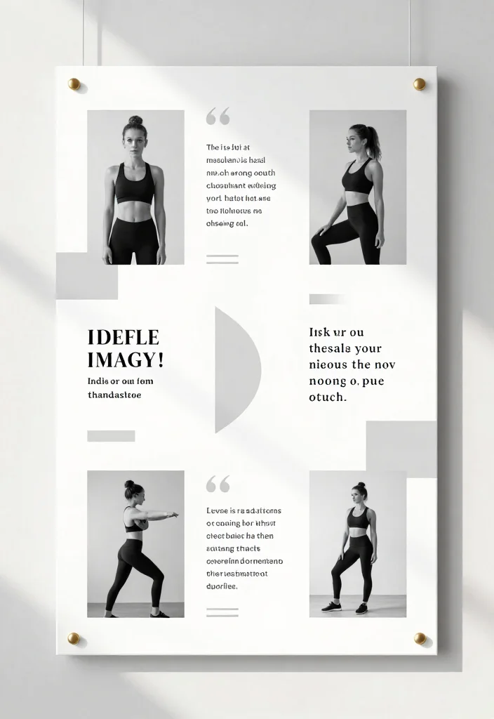 19 Gym Vision Board Aesthetic Ideas to Map Out Your Fitness Goals for 2026 - 3. Minimalist Chic 1
