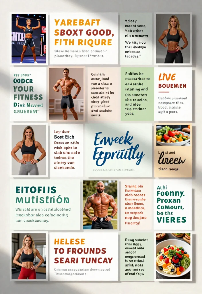19 Gym Vision Board Aesthetic Ideas to Map Out Your Fitness Goals for 2026 - 5. Inspirational Quotes Galore 1