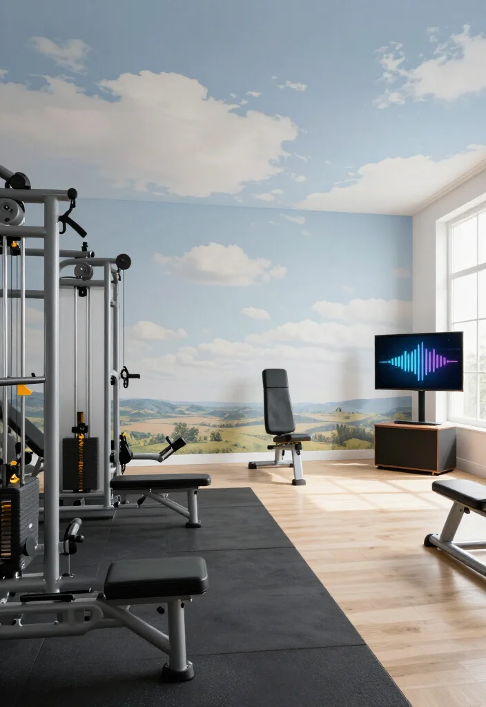 19 Gym Wallpaper and Playlist Vibe Ideas That Set the Right Training Mindset - 16. Spatial Illusions: Creating Depth 1