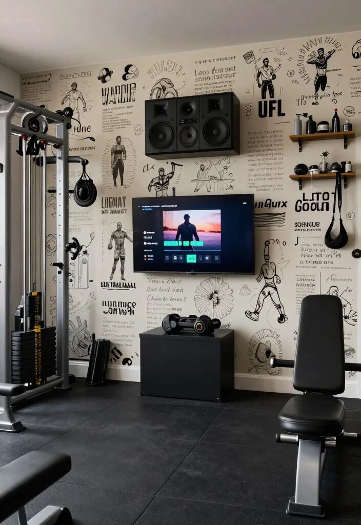 19 Gym Wallpaper and Playlist Vibe Ideas That Set the Right Training Mindset - 18. Customizable Designs: Personalize Your Space 1