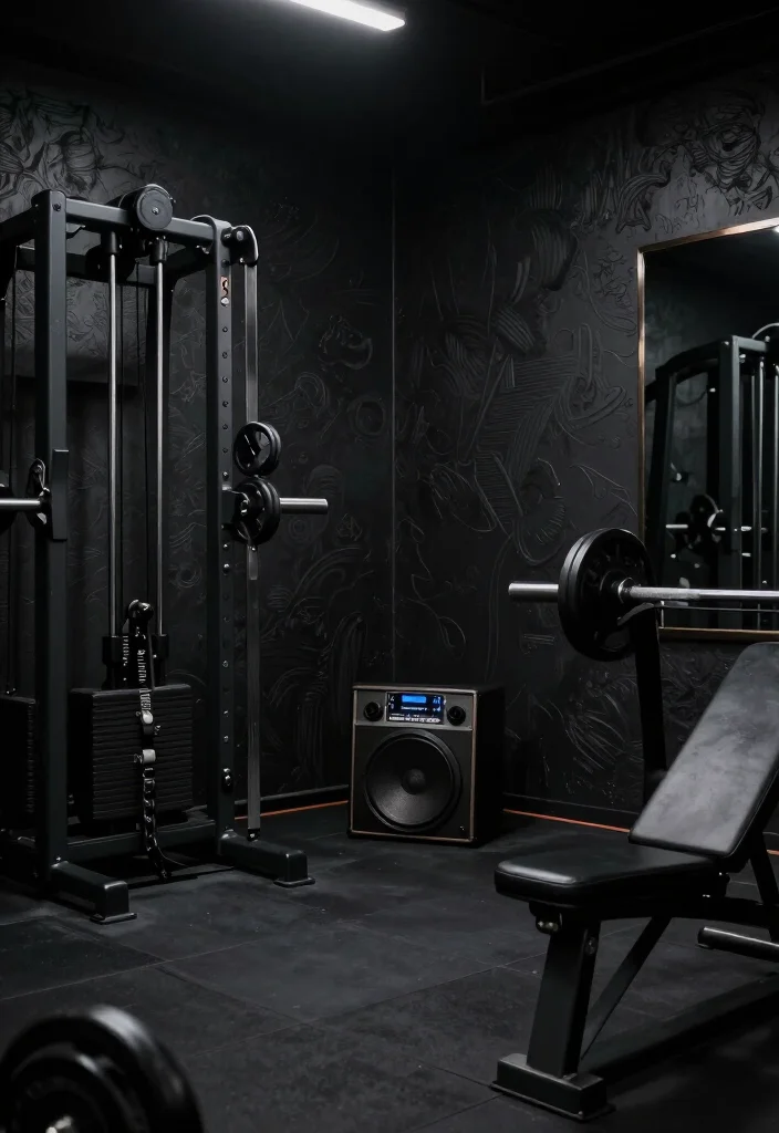 19 Gym Wallpaper and Playlist Vibe Ideas That Set the Right Training Mindset - 6. Dark and Moody: Embrace the Shadows 1