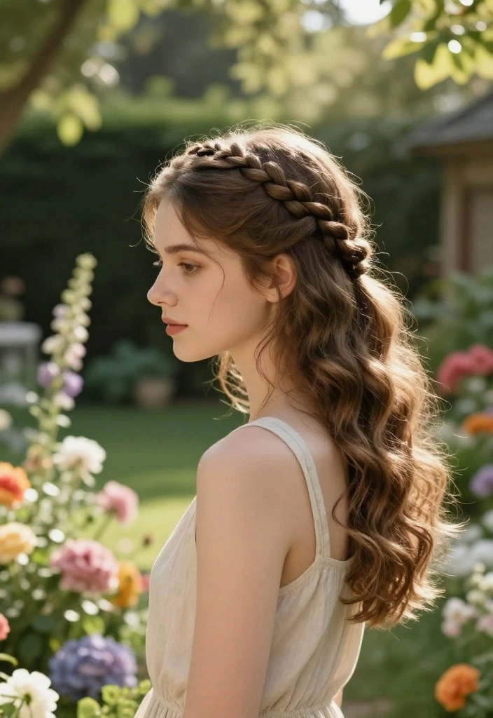 19 Heatless Back to School Hairstyles to Keep Your Hair Healthy - 10. Loose Waves with Braided Headband 1